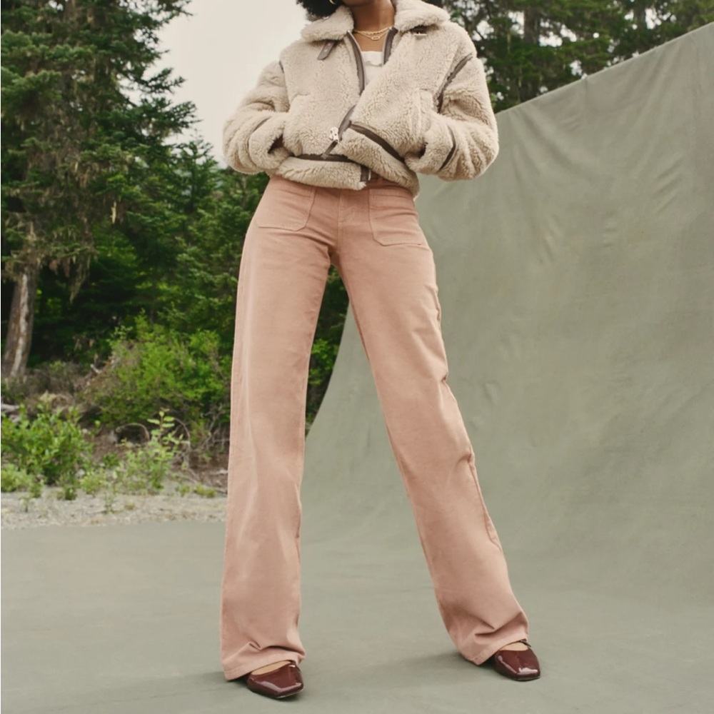 NWT American Eagle Stretch Corduroy Low-Rise Baggy Wide-Leg Pant